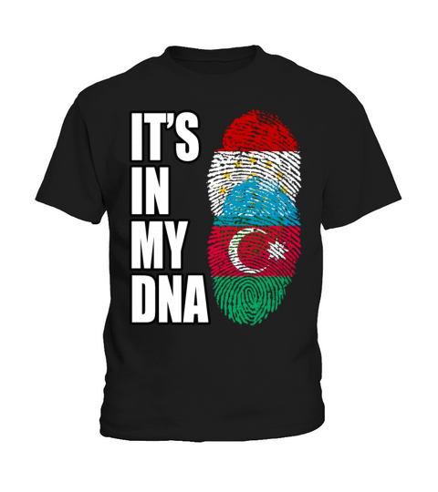 Tajikistani And Azerbaijani Vintage Heritage DNA F Kids T-Shirt