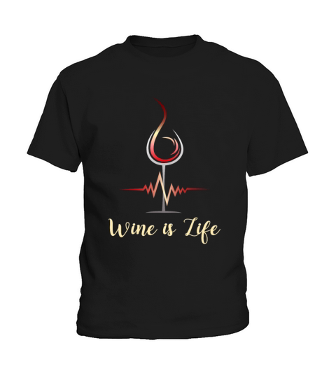 Wine Lover Wine is Life Sommelier Kids T-Shirt