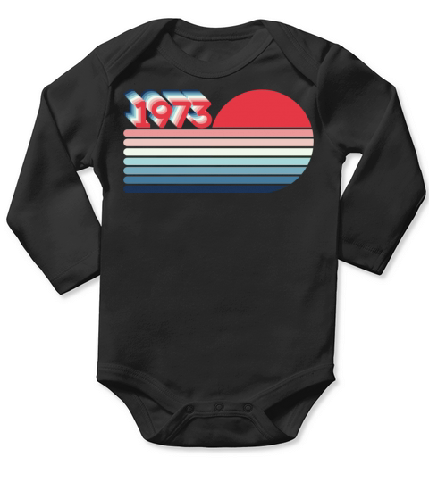 American Flag 1973 Protect roe v wade Feminism Pro Long Sleeve Baby One-Piece