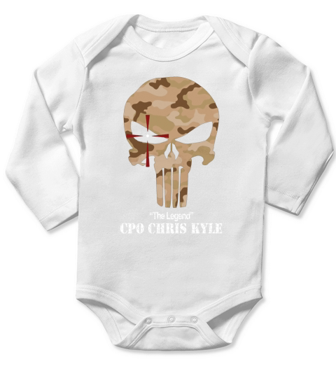 chris kyle T-Shirt Long Sleeve Baby One-Piece