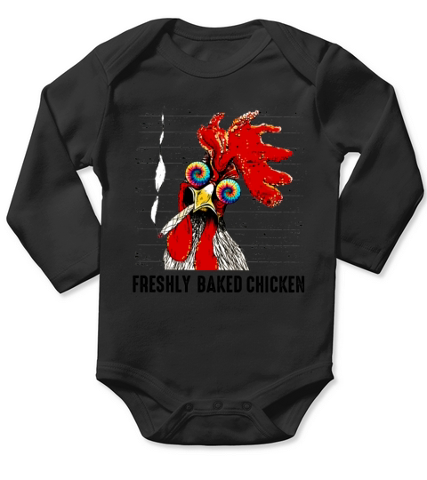Freshly Baked Chicken High AF Classic Long Sleeve Baby One-Piece