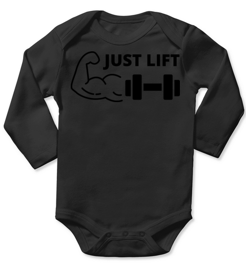 Just Lift Gym Workout Long Sleeve Baby One-Piece