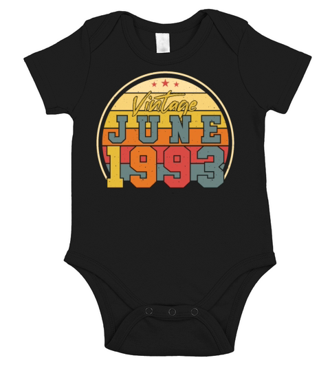1993 Year Of Construction In June Short Sleeve Baby One-Piece