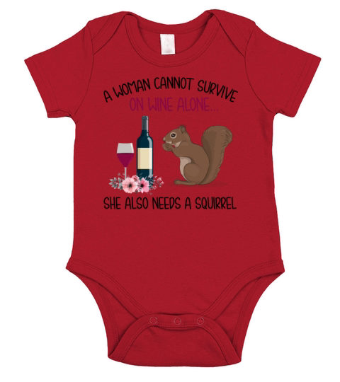 A Woman Cannot Survive On Wine Alone Short Sleeve Baby One-Piece