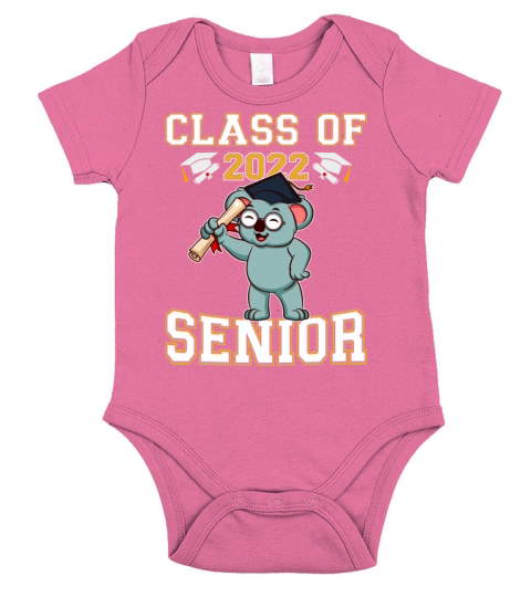 Class Of 2022 Senior Graduate Funny Graduation Short Sleeve Baby One-Piece