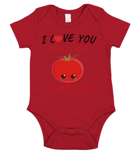 I love you from my head to ma toes Short Sleeve Baby One-Piece