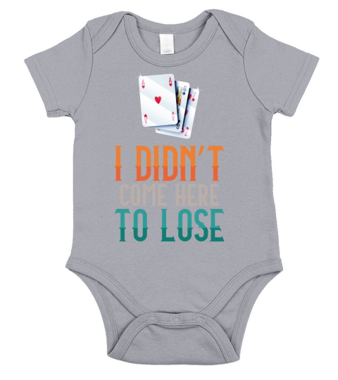 Poker Cards Vintage I DidnT Come Short Sleeve Baby One-Piece