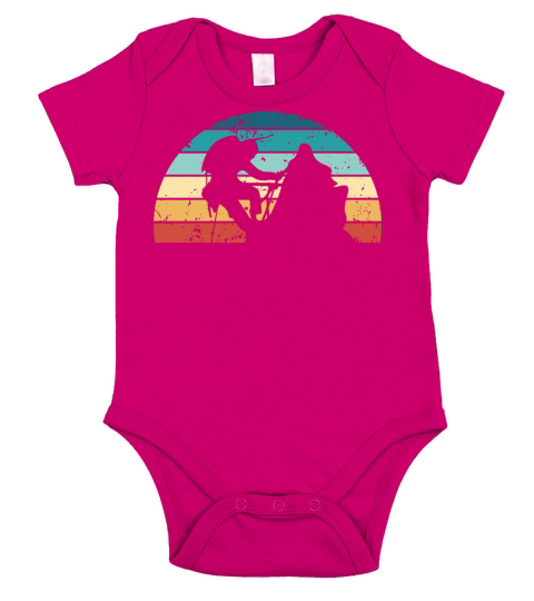 Retro Climbing Sunset Vintage Bouldering Sunrise Short Sleeve Baby One-Piece