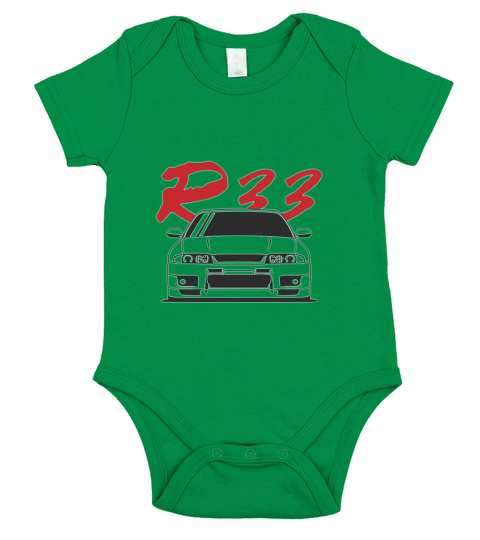 Skyline R33 GTR Short Sleeve Baby One-Piece