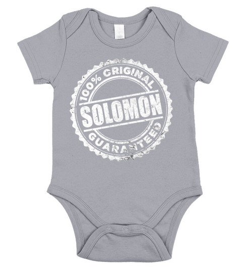 SOLOMON 100 Percent  Original Guaranteed Short Sleeve Baby One-Piece