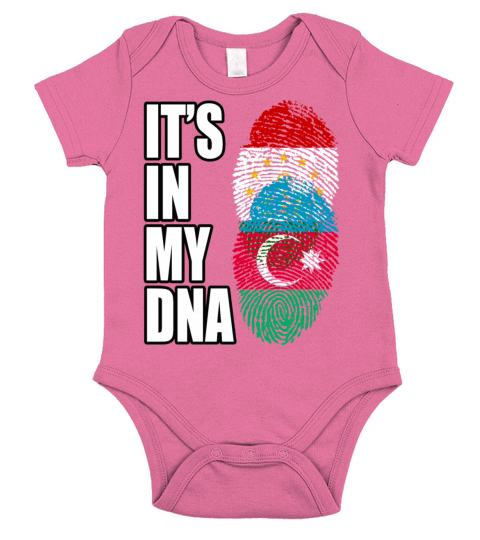Tajikistani And Azerbaijani Vintage Heritage DNA F Short Sleeve Baby One-Piece