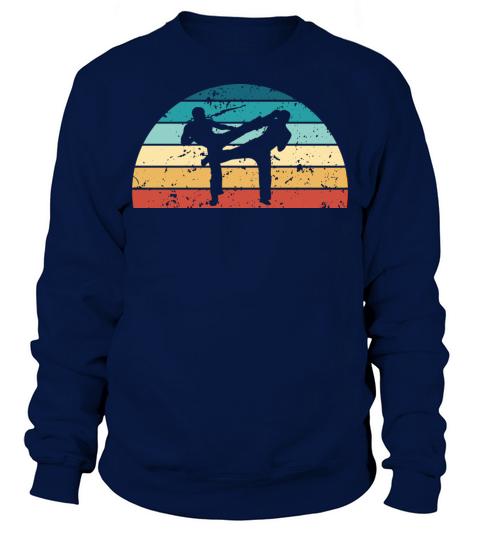 Retro Kickboxing Sunset Vintage sports Sunrise Sweatshirt Unisex