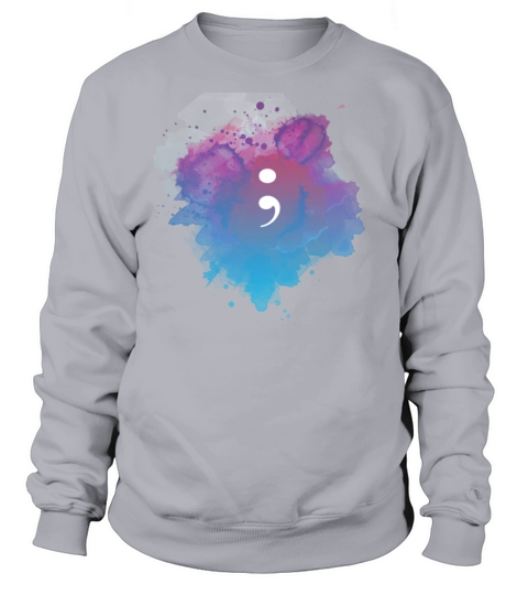 Semi Colon Project Peace Sweatshirt Unisex