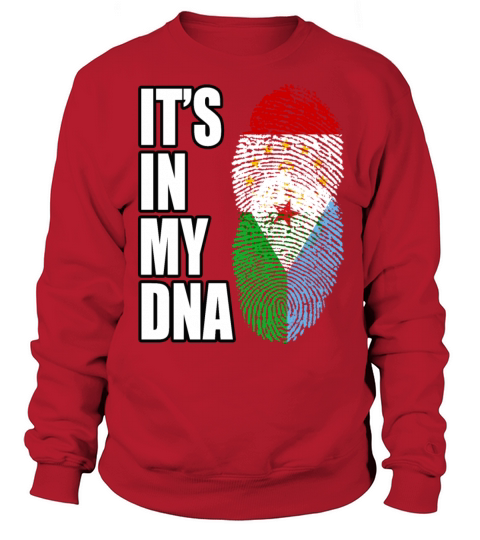 Tajikistani And Djiboutian Vintage Heritage DNA Fl Sweatshirt Unisex