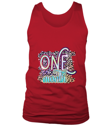 1 One Month Funny Baby Birthday Gift Design Tank Top Unisex