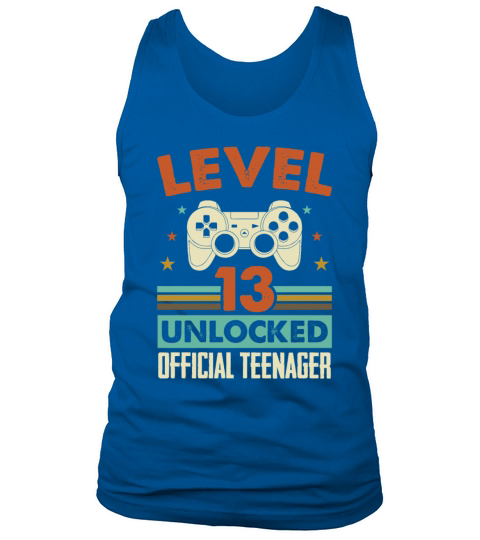 Level 13 Unlocked Official Teenager 13th Birthday Tank Top Unisex