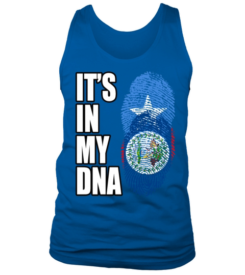 Somali And Belizean Vintage Heritage DNA Flag Tank Top Unisex