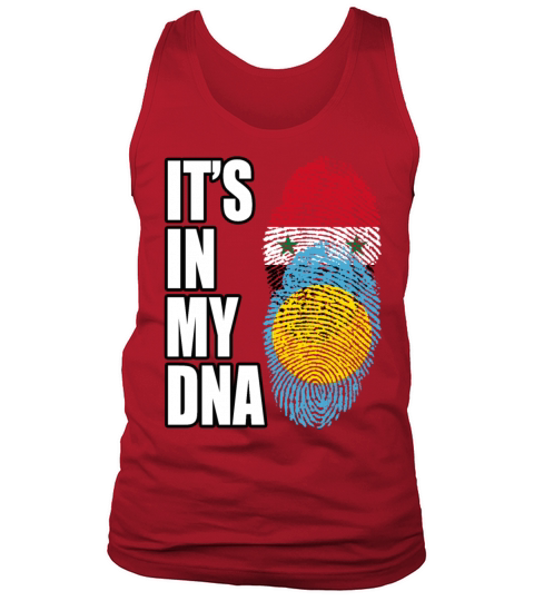 Syrian And Palauan Vintage Heritage DNA Flag Tank Top Unisex
