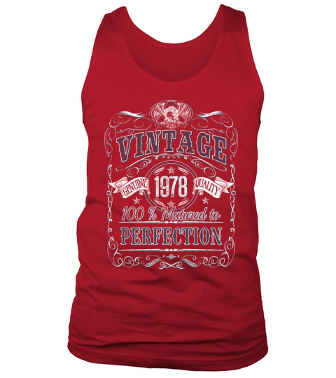 Vinage 1978 birthday year of birth 1978 gift Tank Top Unisex