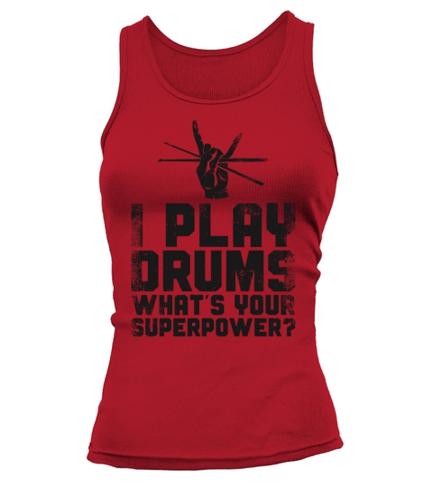 Drummer Drum Set Vintage I Play Tank top Woman
