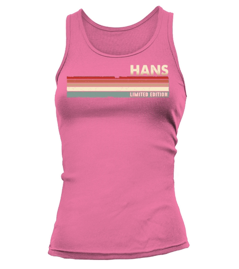 Hans Funny Retro Vintage Name surname 80s 90s Tank top Woman