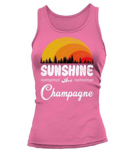 Sunshine And Champagne Vintage Summer Gift 2020 Tank top Woman