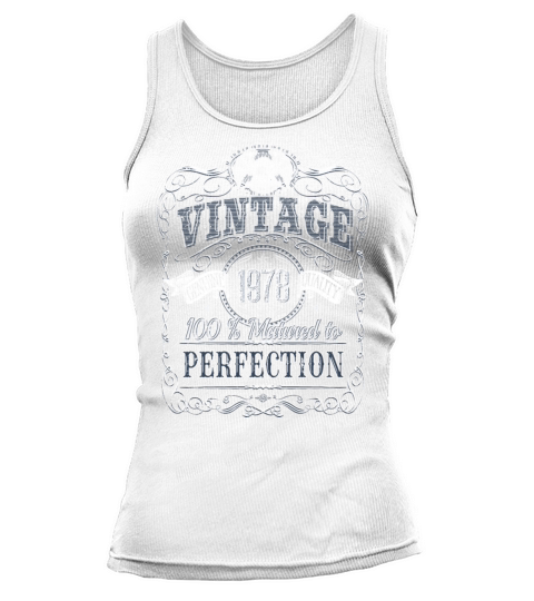 Vinage 1978 birthday year of birth 1978 gift Tank top Woman