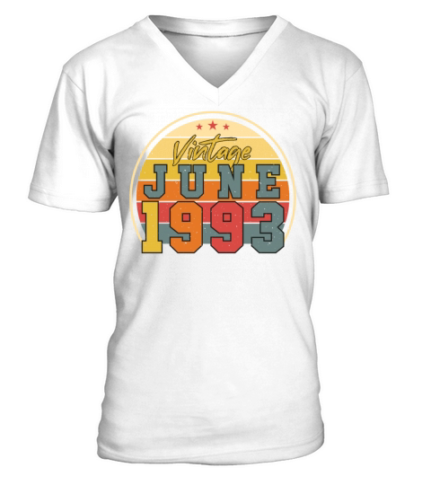 1993 Year Of Construction In June V-Neck T-shirt