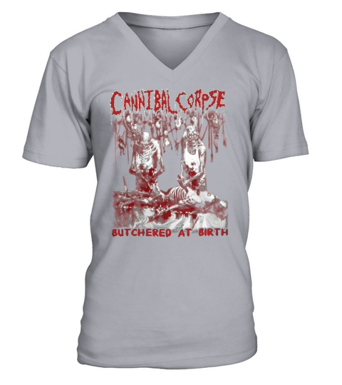 Canntbal Corpse Butchered At Birth V-Neck T-shirt