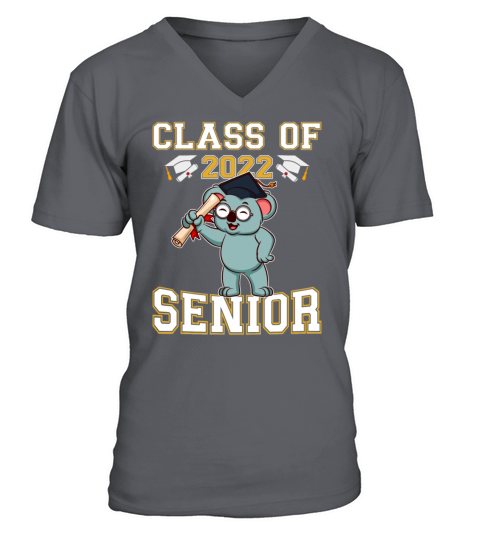Class Of 2022 Senior Graduate Funny Graduation V-Neck T-shirt