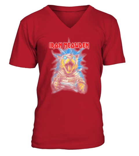 rock monster IRON MEOWDEN shirt V-Neck T-shirt