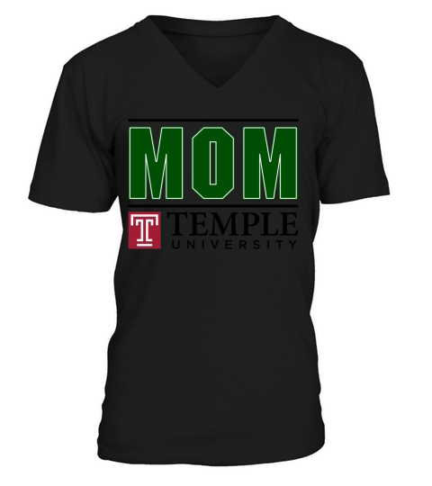 Temple University Proud Mom Parents Day 2020 V-Neck T-shirt