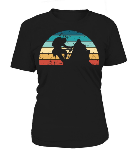 Retro Climbing Sunset Vintage Bouldering Sunrise Women's T-Shirt