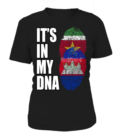 Surinamese And Cambodian Vintage Heritage DNA Flag Women's T-Shirt