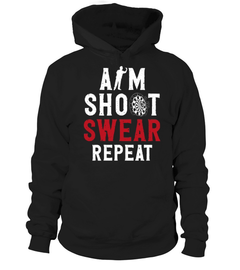 Darts Board Vintage Aim Shoot Hoodie Unisex