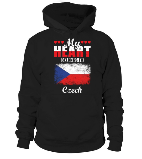 My Heart Belongs to Czech Hoodie Unisex
