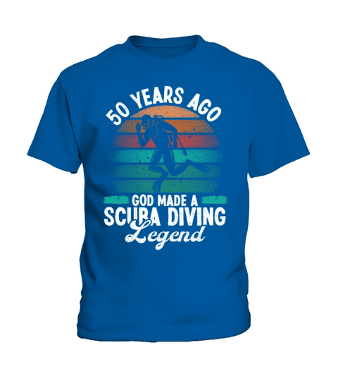 50 Year Old Scuba Diving Legend 50th Scuba Diver Kids T-Shirt