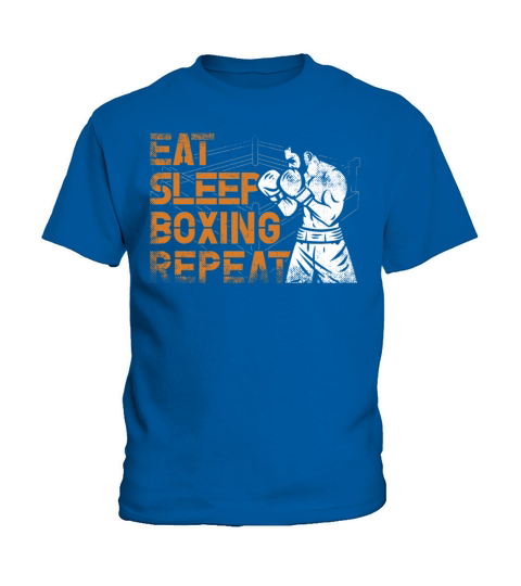 Boxing Vintage Eat Sleep Boxing Kids T-Shirt
