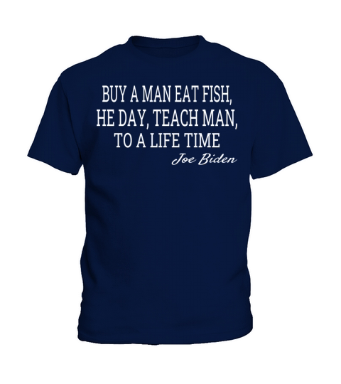 buy a man eat fish t-shirt Kids T-Shirt