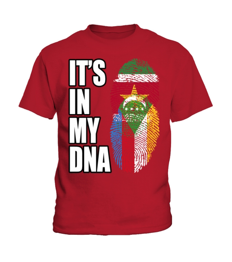 Surinamese And Congolese Vintage Heritage DNA Flag Kids T-Shirt