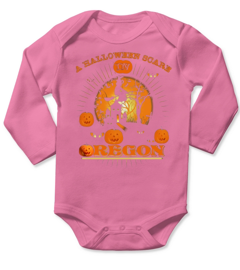A Halloween Scare In Oregon Moon Halloween Shirt Long Sleeve Baby One-Piece