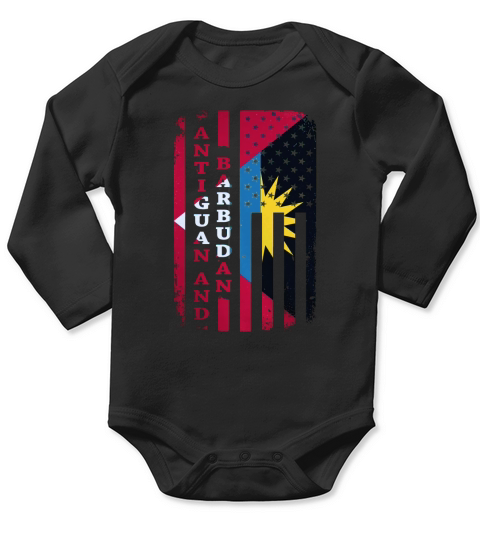 Antigua and Barbuda Long Sleeve Baby One-Piece