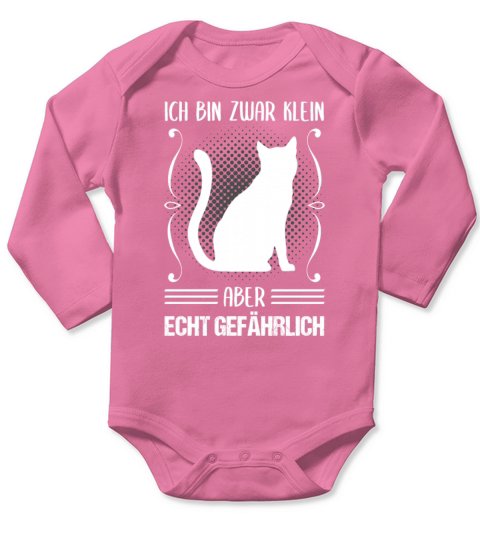 Cat Small But Dangerous Funny Quote Gift Long Sleeve Baby One-Piece