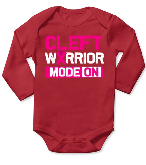 Cleft Palate Lip Choice Strong Awareness design Long Sleeve Baby One-Piece