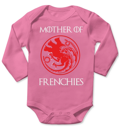 Mother Of Frenchies Long Sleeve Baby One-Piece
