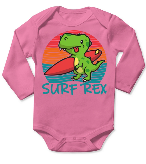 Surf rex Long Sleeve Baby One-Piece