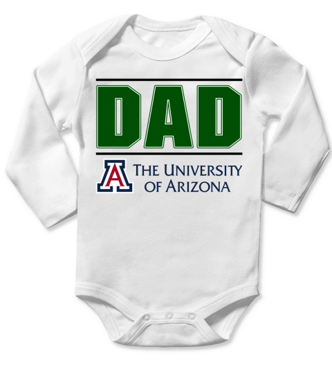 University Of Arizona Proud Dad Parents Day 2020 Long Sleeve Baby One-Piece