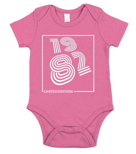 1982 Limited Edition 40th Birthday Short Sleeve Baby One-Piece