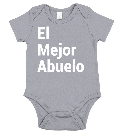 Abuelo Grandpa Fathers Day Gift in Spanish Dad Papa Padre Short Sleeve Baby One-Piece