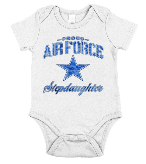 Air Force Stepdaughter Short Sleeve Baby One-Piece